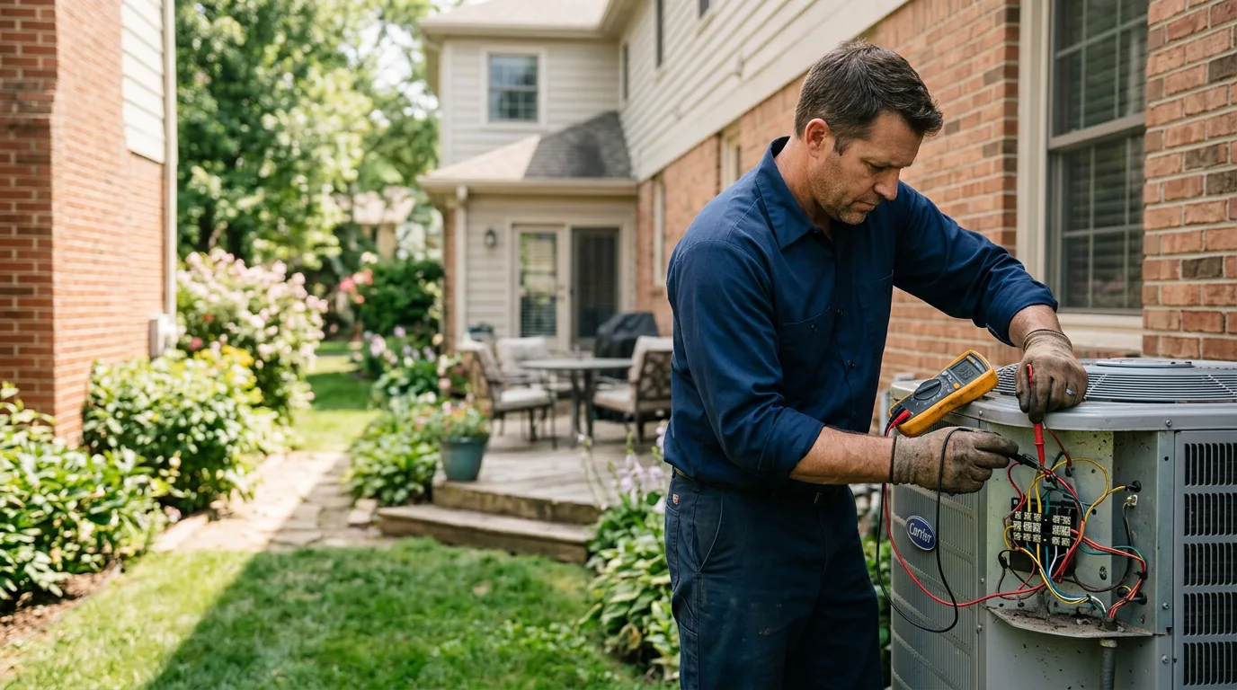HVAC technician working near Whitehall, NY